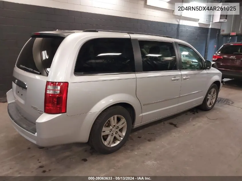 2010 Dodge Grand Caravan Sxt VIN: 2D4RN5DX4AR261025 Lot: 39363633