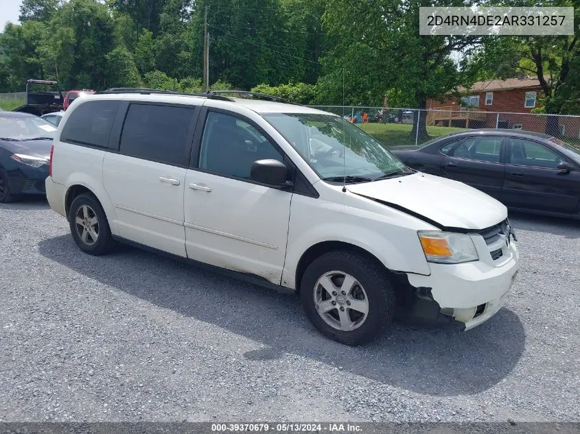 2010 Dodge Grand Caravan Se VIN: 2D4RN4DE2AR331257 Lot: 39370679