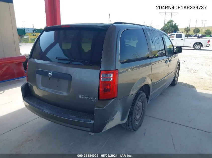 2D4RN4DE1AR339737 2010 Dodge Grand Caravan Se