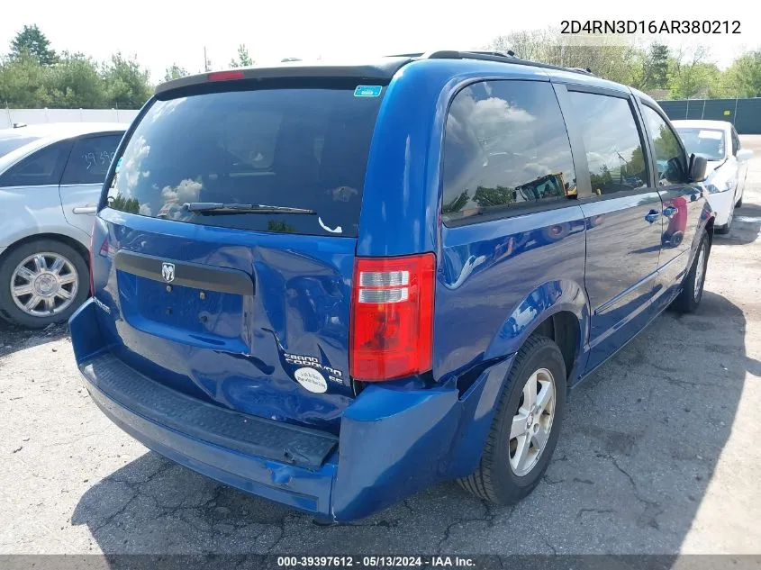 2010 Dodge Grand Caravan Hero VIN: 2D4RN3D16AR380212 Lot: 39397612