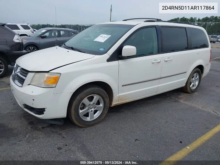 2010 Dodge Grand Caravan Sxt VIN: 2D4RN5D11AR117864 Lot: 39412075