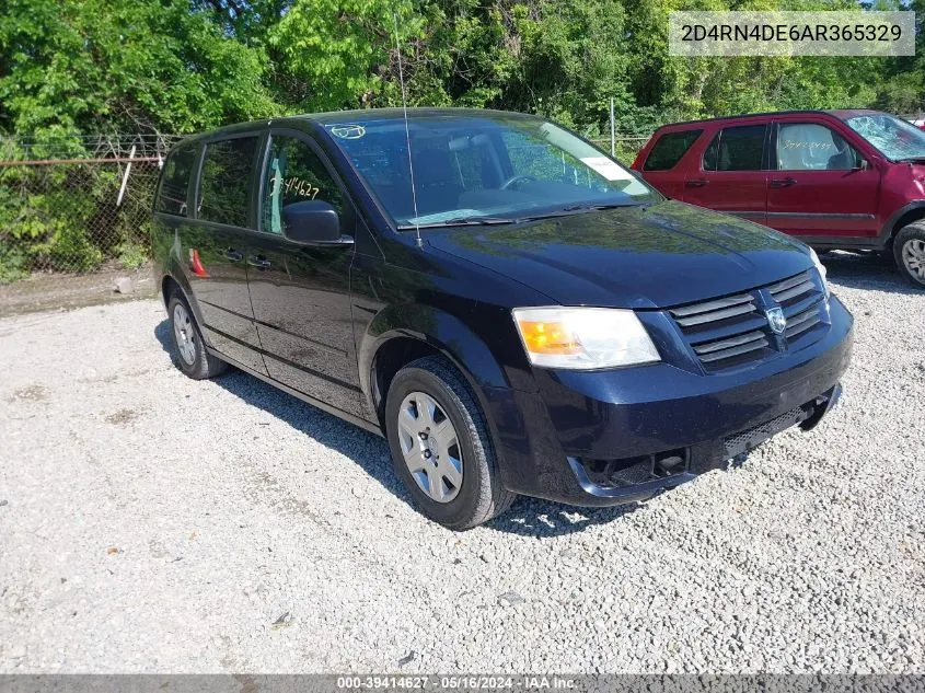 2010 Dodge Grand Caravan Se VIN: 2D4RN4DE6AR365329 Lot: 39414627