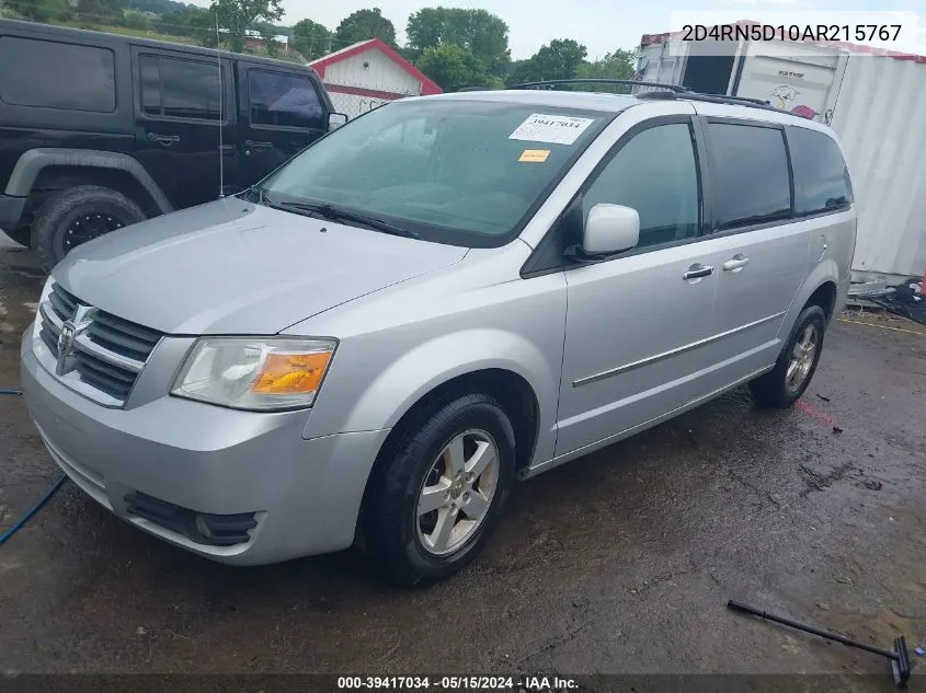 2010 Dodge Grand Caravan Sxt VIN: 2D4RN5D10AR215767 Lot: 39417034