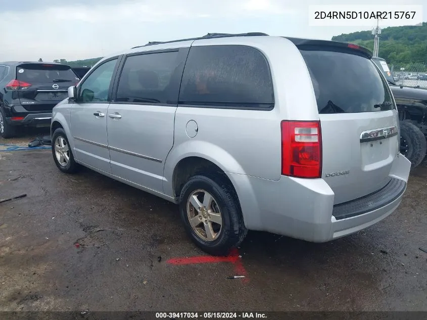 2010 Dodge Grand Caravan Sxt VIN: 2D4RN5D10AR215767 Lot: 39417034