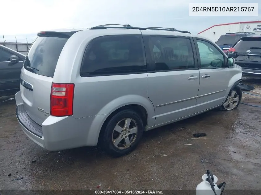 2D4RN5D10AR215767 2010 Dodge Grand Caravan Sxt