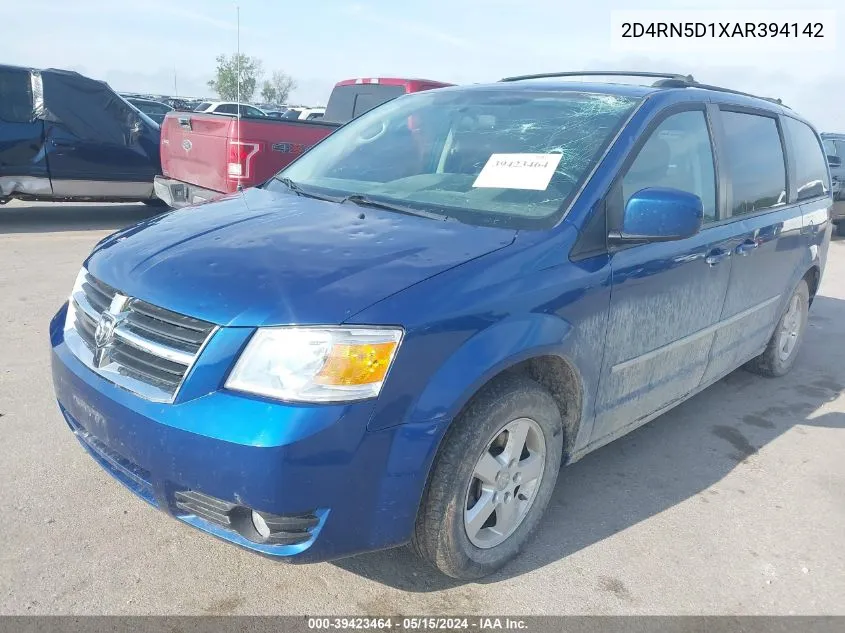 2D4RN5D1XAR394142 2010 Dodge Grand Caravan Sxt