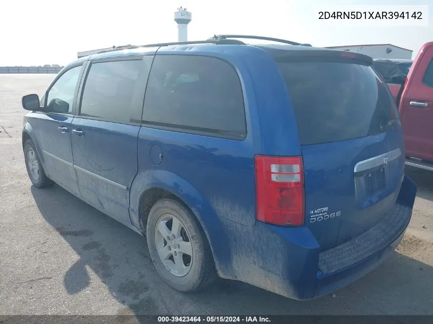 2D4RN5D1XAR394142 2010 Dodge Grand Caravan Sxt