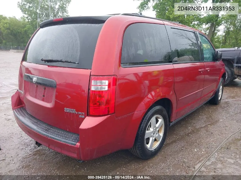 2010 Dodge Grand Caravan Hero VIN: 2D4RN3D11AR331953 Lot: 39425126