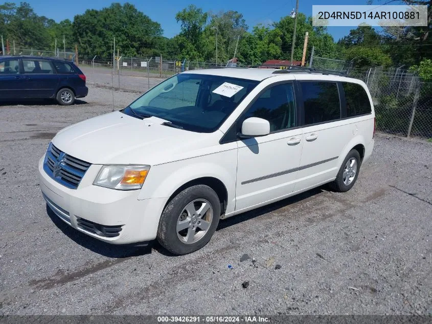 2D4RN5D14AR100881 2010 Dodge Grand Caravan Sxt