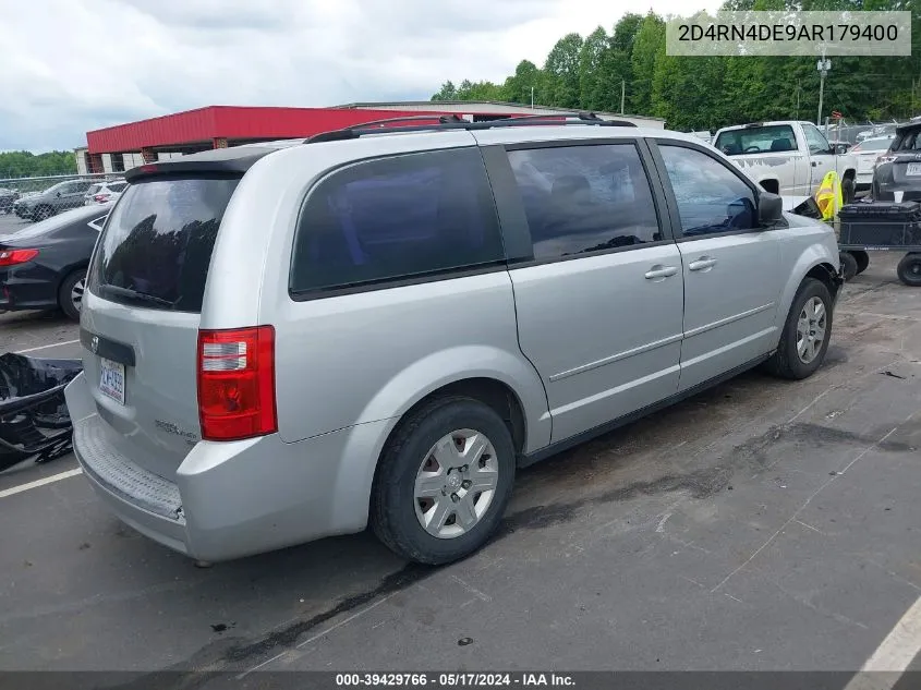 2010 Dodge Grand Caravan Se VIN: 2D4RN4DE9AR179400 Lot: 39429766