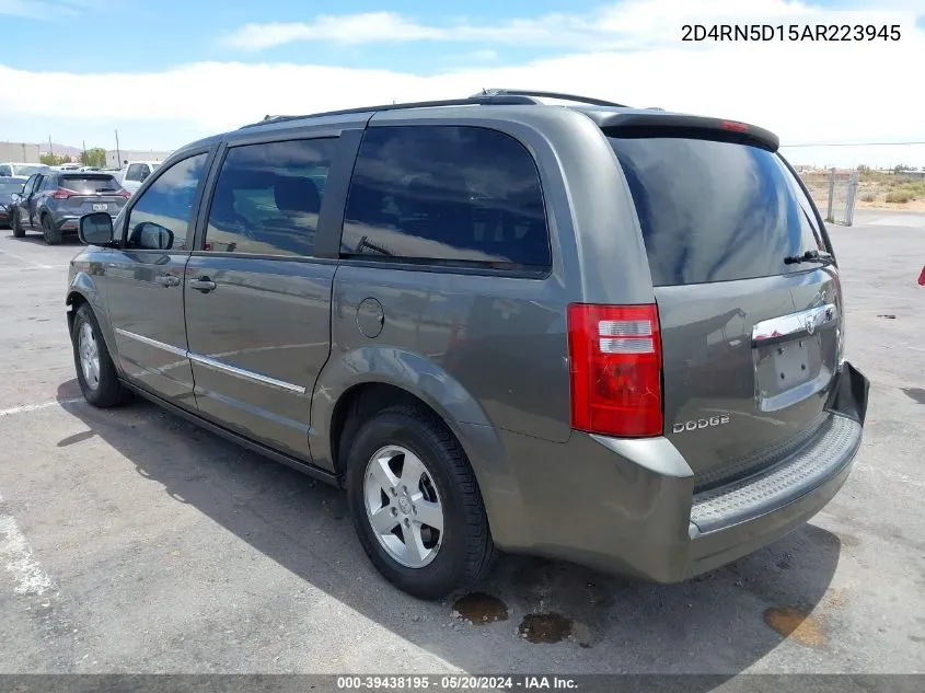 2010 Dodge Grand Caravan Sxt VIN: 2D4RN5D15AR223945 Lot: 39438195