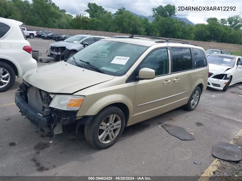 2010 Dodge Grand Caravan Crew VIN: 2D4RN6DX8AR412292 Lot: 39462420