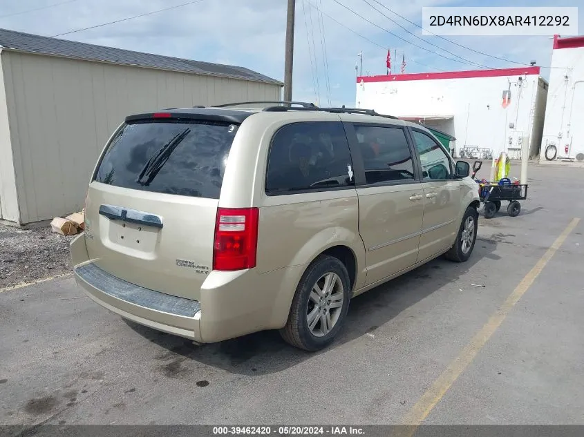 2010 Dodge Grand Caravan Crew VIN: 2D4RN6DX8AR412292 Lot: 39462420