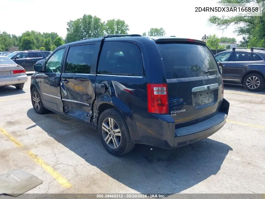 2010 Dodge Grand Caravan Sxt VIN: 2D4RN5DX3AR166858 Lot: 39465312