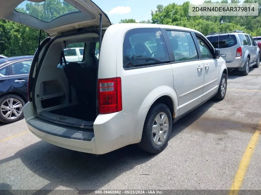 2010 Dodge Grand Caravan Se VIN: 2D4RN4DE6AR379814 Lot: 39468862