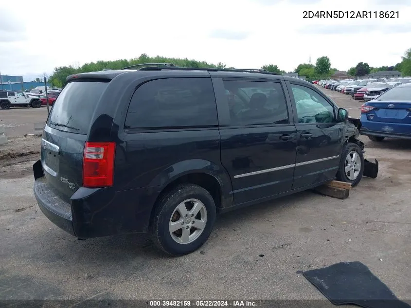 2010 Dodge Grand Caravan Sxt VIN: 2D4RN5D12AR118621 Lot: 39482159