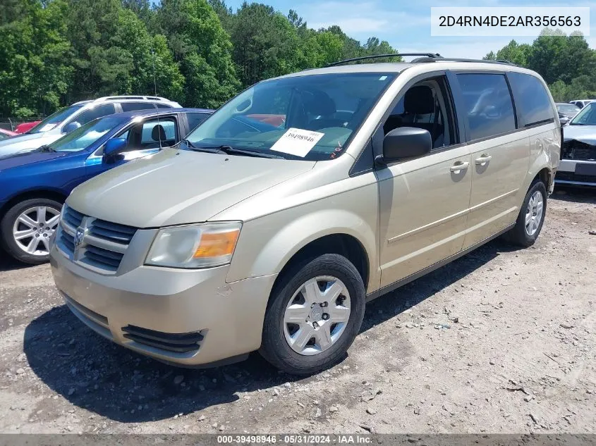 2010 Dodge Grand Caravan Se VIN: 2D4RN4DE2AR356563 Lot: 39498946