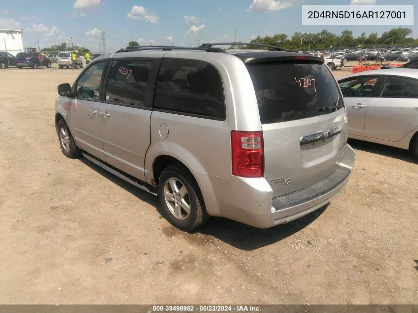 2010 Dodge Grand Caravan Sxt VIN: 2D4RN5D16AR127001 Lot: 39498952