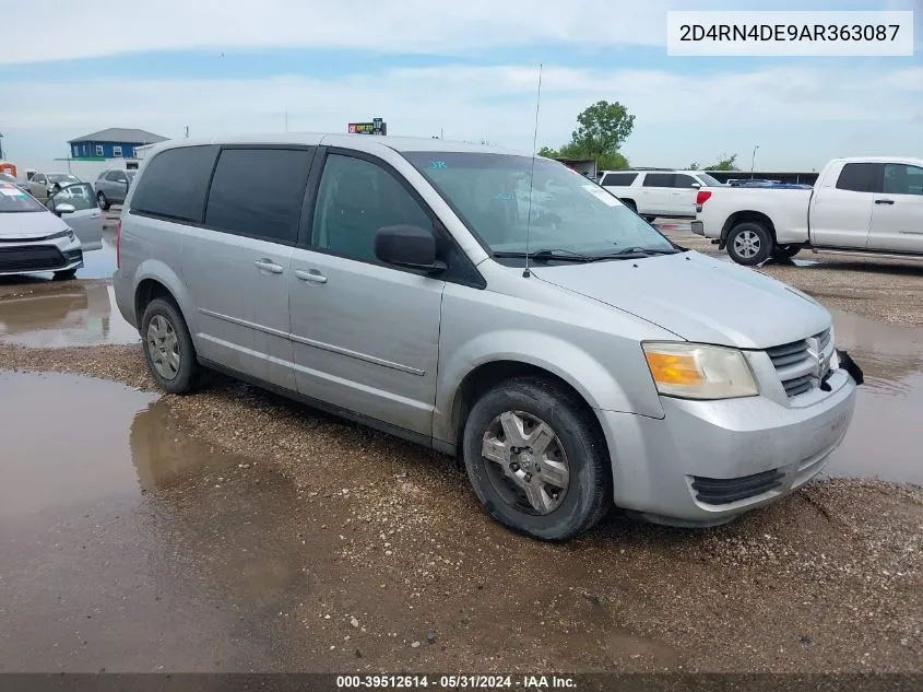 2010 Dodge Grand Caravan Se VIN: 2D4RN4DE9AR363087 Lot: 39512614