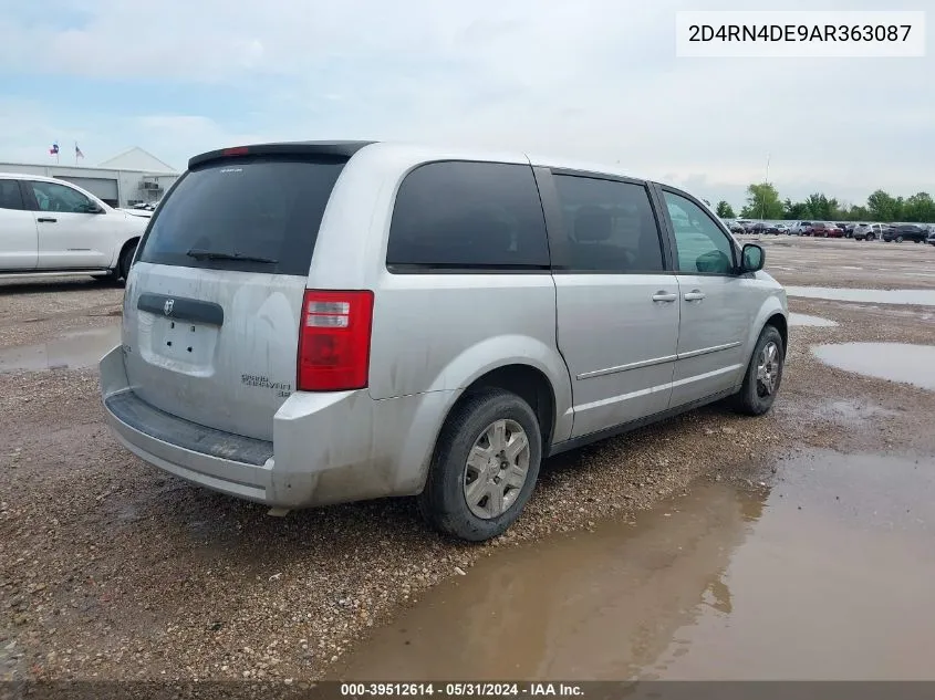 2010 Dodge Grand Caravan Se VIN: 2D4RN4DE9AR363087 Lot: 39512614