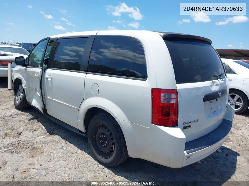 2010 Dodge Grand Caravan Se VIN: 2D4RN4DE1AR370633 Lot: 39525480