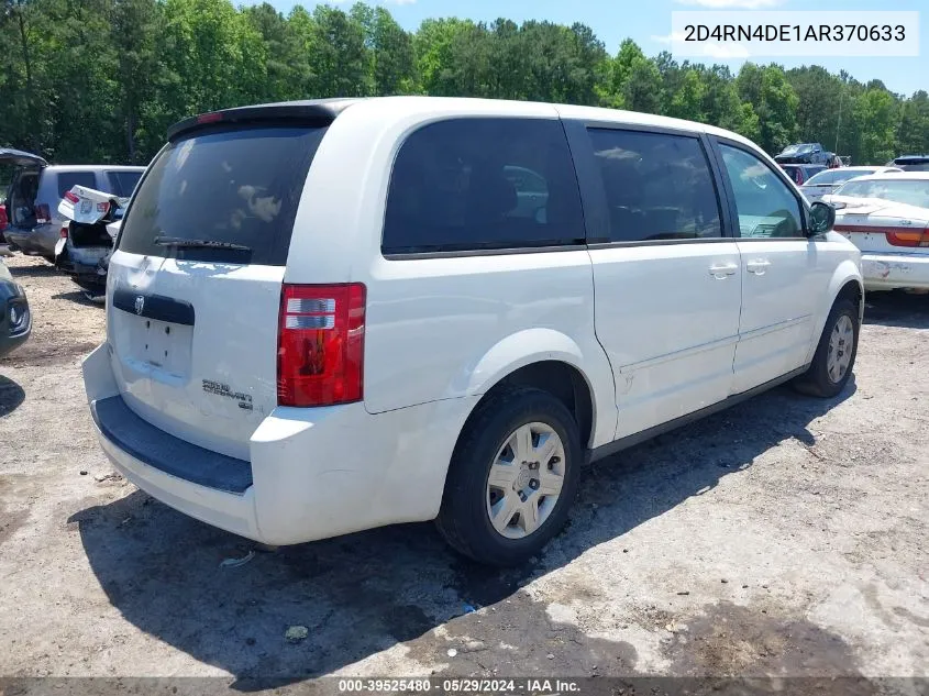 2010 Dodge Grand Caravan Se VIN: 2D4RN4DE1AR370633 Lot: 39525480