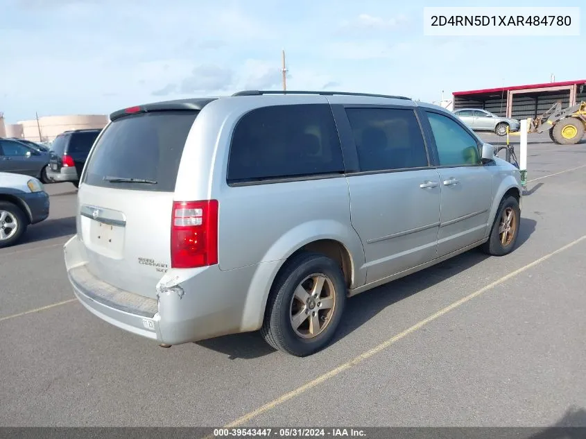 2010 Dodge Grand Caravan Sxt VIN: 2D4RN5D1XAR484780 Lot: 39543447