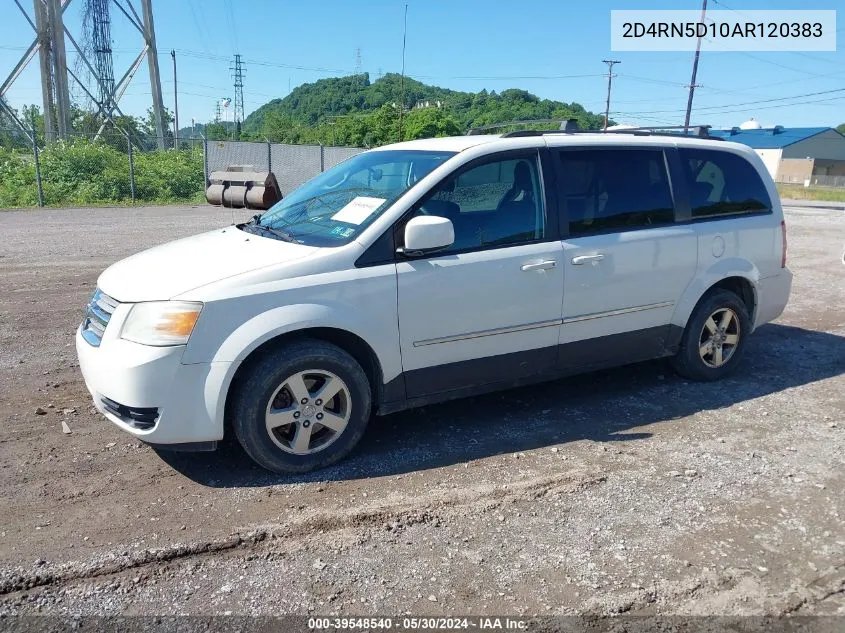 2D4RN5D10AR120383 2010 Dodge Grand Caravan Sxt