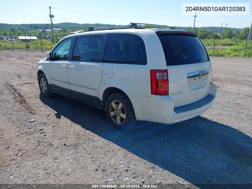 2010 Dodge Grand Caravan Sxt VIN: 2D4RN5D10AR120383 Lot: 39548540