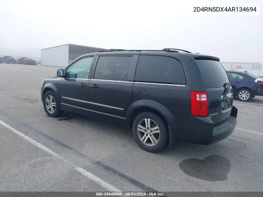 2010 Dodge Grand Caravan Sxt VIN: 2D4RN5DX4AR134694 Lot: 39549500