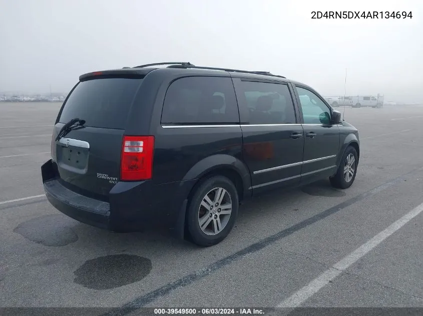 2010 Dodge Grand Caravan Sxt VIN: 2D4RN5DX4AR134694 Lot: 39549500