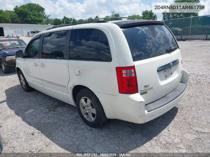 2D4RN5D11AR461758 2010 Dodge Grand Caravan Sxt