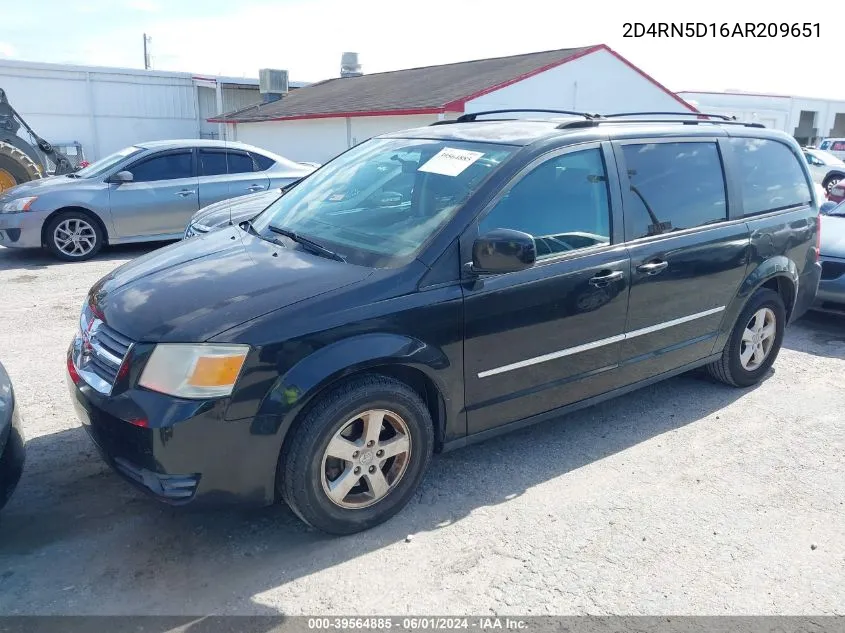 2010 Dodge Grand Caravan Sxt VIN: 2D4RN5D16AR209651 Lot: 39564885