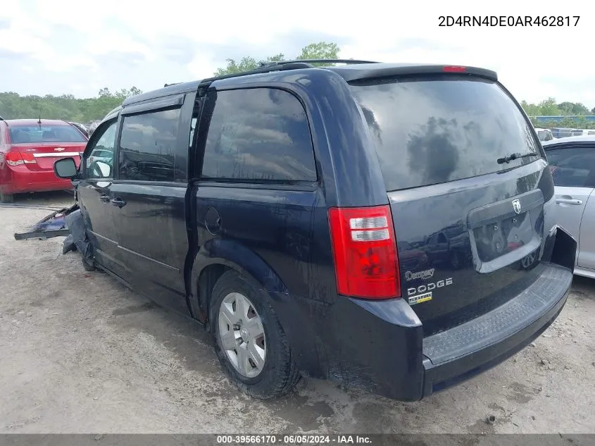 2010 Dodge Grand Caravan Se VIN: 2D4RN4DE0AR462817 Lot: 39566170