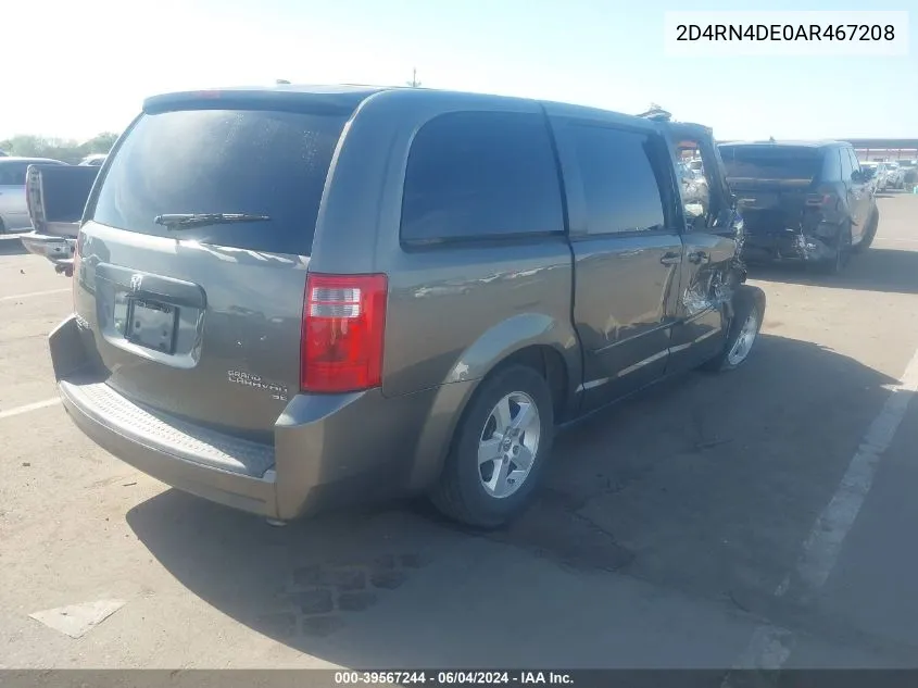 2D4RN4DE0AR467208 2010 Dodge Grand Caravan Se