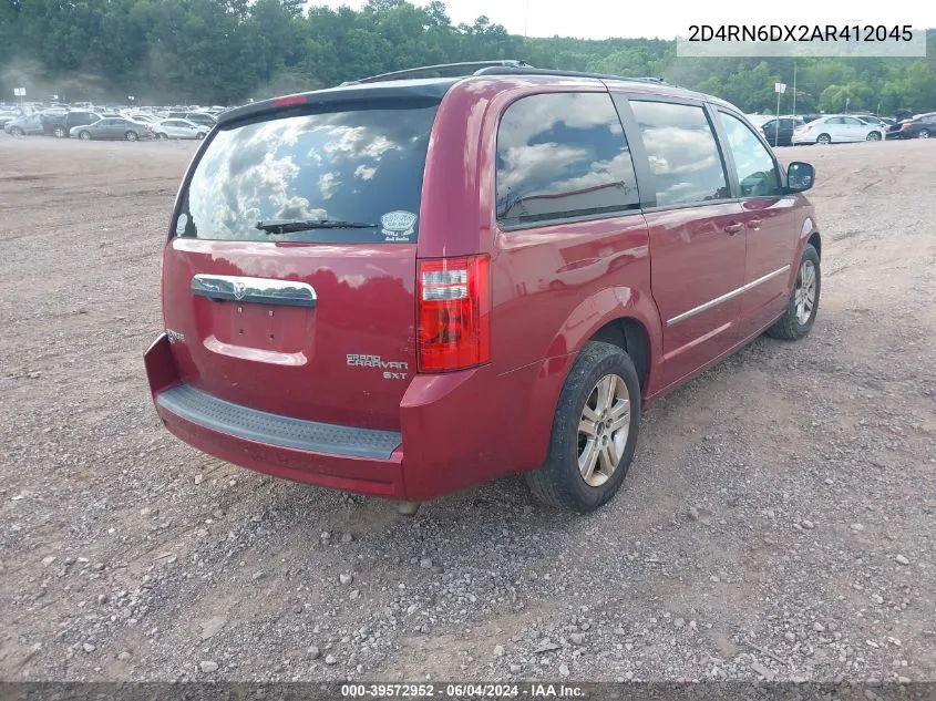 2010 Dodge Grand Caravan Crew VIN: 2D4RN6DX2AR412045 Lot: 39572952