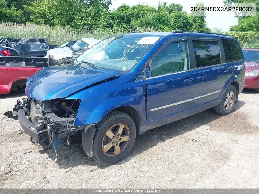 2010 Dodge Grand Caravan Sxt VIN: 2D4RN5DX3AR288037 Lot: 39581529