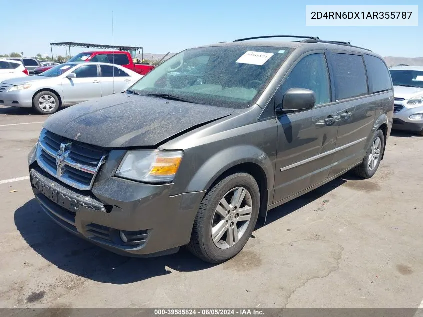 2010 Dodge Grand Caravan Crew VIN: 2D4RN6DX1AR355787 Lot: 39585824