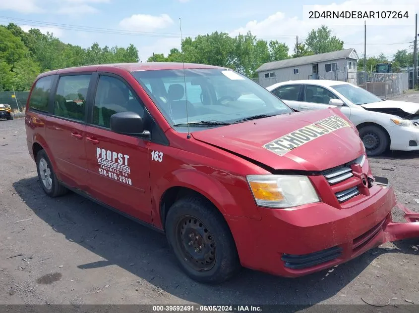 2010 Dodge Grand Caravan Se VIN: 2D4RN4DE8AR107264 Lot: 39592491