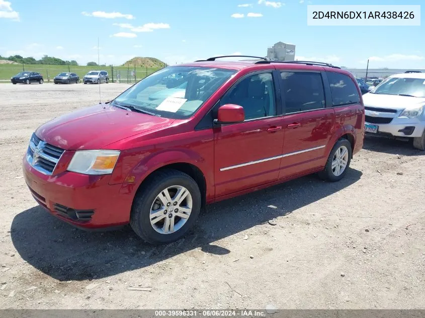 2010 Dodge Grand Caravan Crew VIN: 2D4RN6DX1AR438426 Lot: 39596331