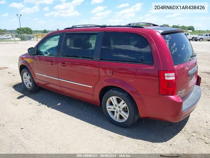 2010 Dodge Grand Caravan Crew VIN: 2D4RN6DX1AR438426 Lot: 39596331