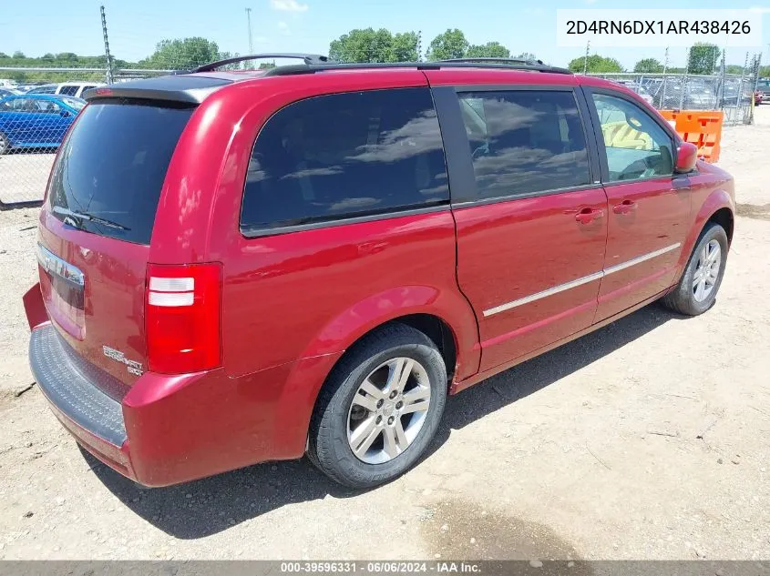 2010 Dodge Grand Caravan Crew VIN: 2D4RN6DX1AR438426 Lot: 39596331