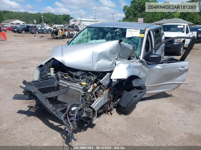 2010 Dodge Grand Caravan Se VIN: 2D4RN4DE2AR181280 Lot: 39601663