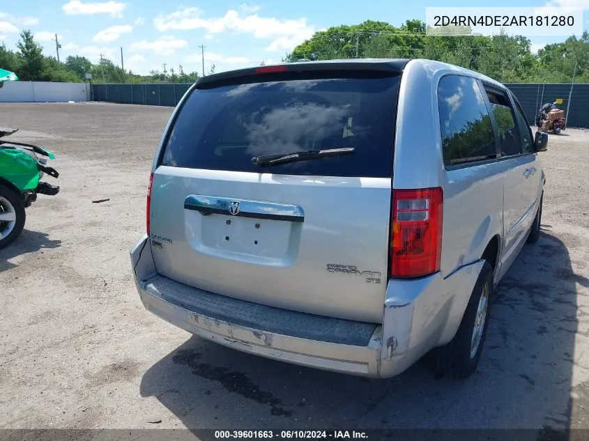 2010 Dodge Grand Caravan Se VIN: 2D4RN4DE2AR181280 Lot: 39601663