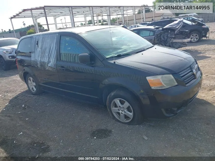 2010 Dodge Grand Caravan Se VIN: 2D4RN4DE1AR144995 Lot: 39784203