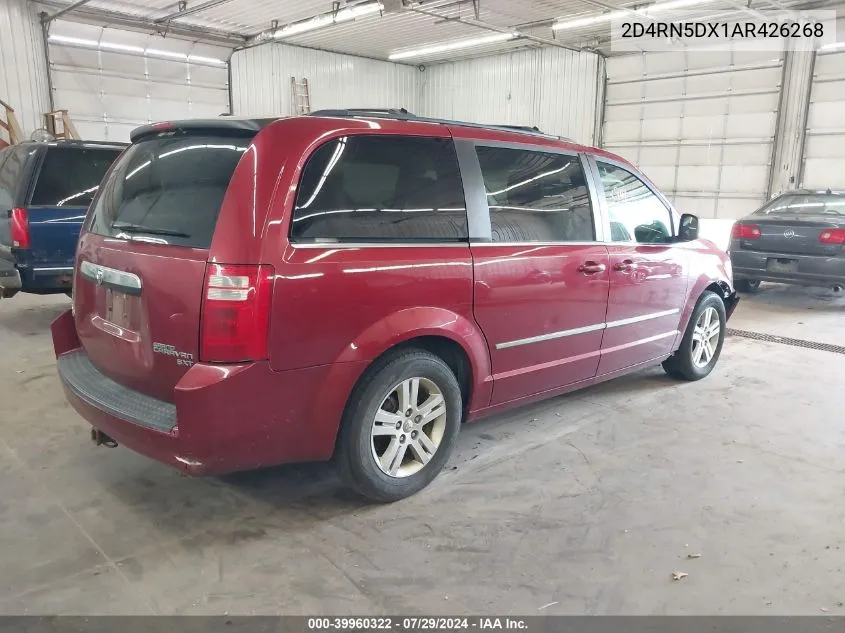 2D4RN5DX1AR426268 2010 Dodge Grand Caravan Sxt