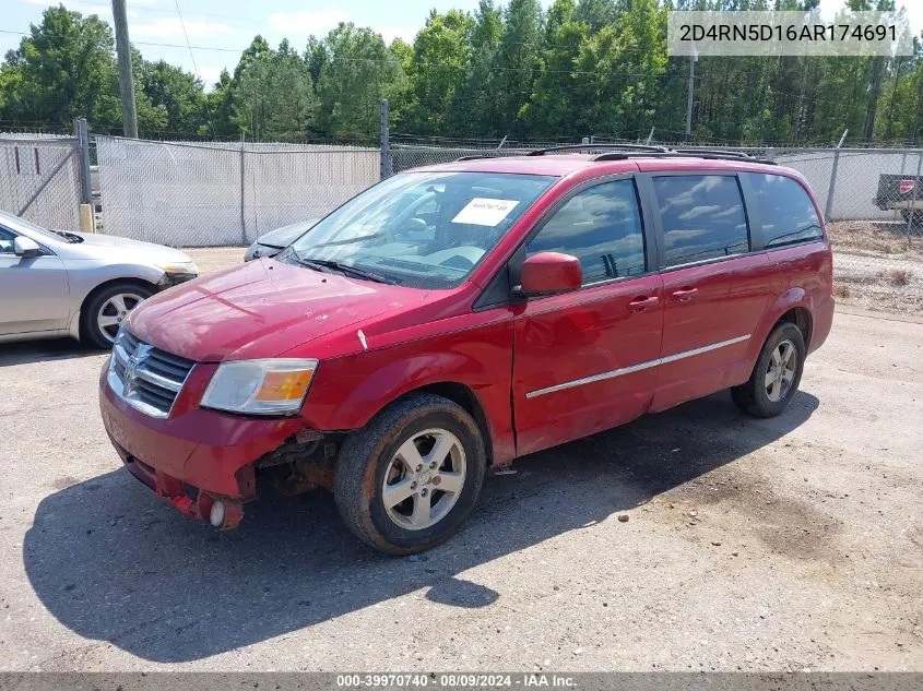 2010 Dodge Grand Caravan Sxt VIN: 2D4RN5D16AR174691 Lot: 39970740