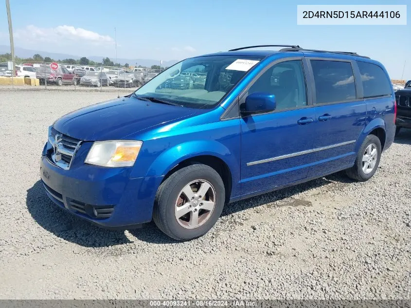 2D4RN5D15AR444106 2010 Dodge Grand Caravan Sxt