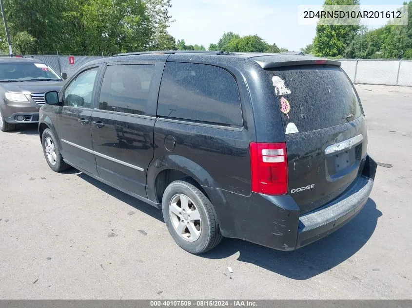 2010 Dodge Grand Caravan Sxt VIN: 2D4RN5D10AR201612 Lot: 40107509