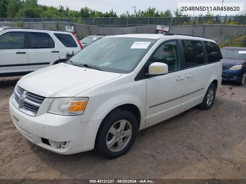 2010 Dodge Grand Caravan Sxt VIN: 2D4RN5D11AR458620 Lot: 40121227